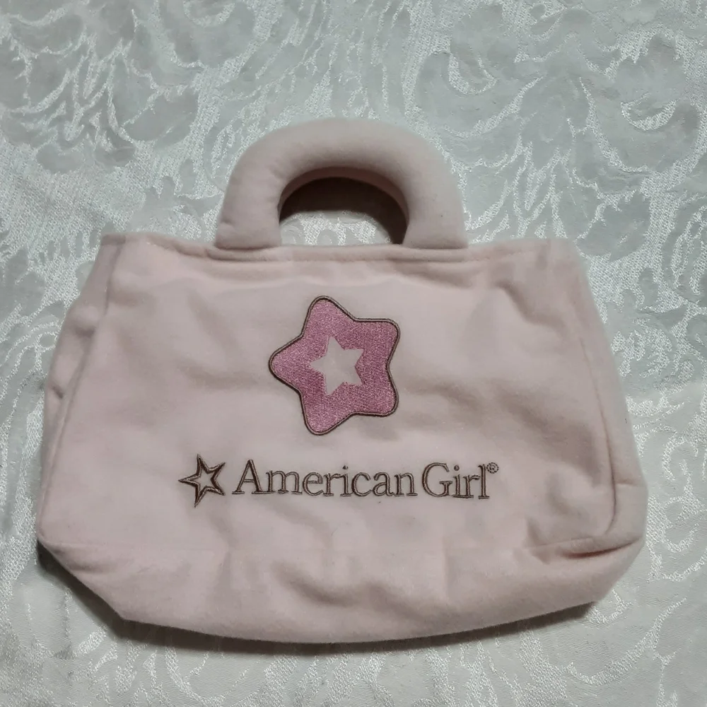 American Girl Blush Pink Plush Tote